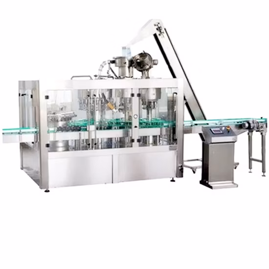Glass Bottle Small Juice Sealing Rinsing Filling Capping Packing Corking Machine Production Line Plant
