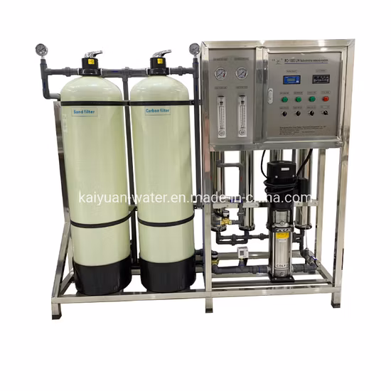 Sistema ad osmosi inversa 1000lph Filtro acqua Depuratore Desalinizzazione Attrezzature per il trattamento dell'acqua Sistema di purificazione dell'acqua RO Impianto di trattamento dell'acqua potabile